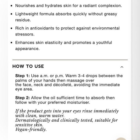 NIB Emma Hardie Brilliance Facial Oil overnight Treatment - Picture 8 of 10